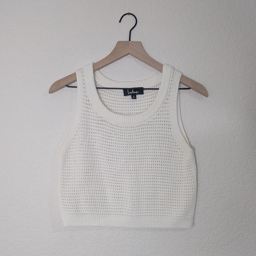 Lulus White Sweater Tank / S